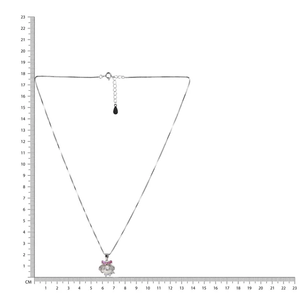 Silver_Tone_Floral_Pendant_Necklace_For_Women