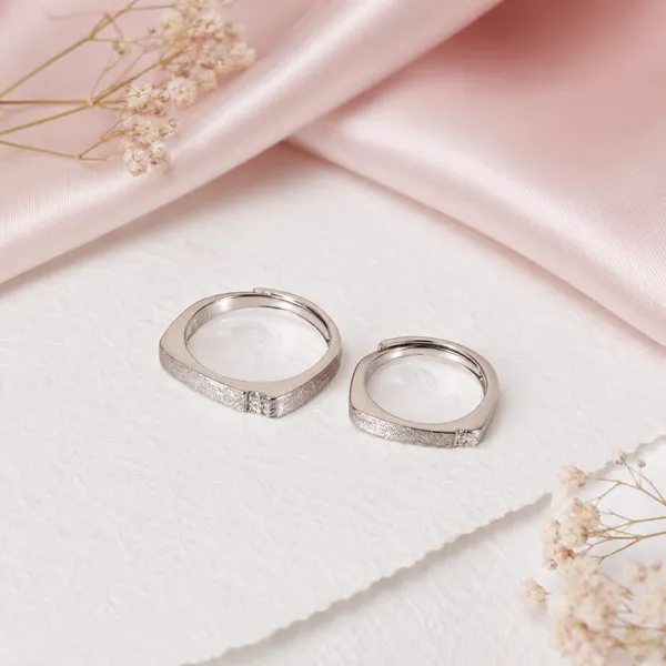 Silver_Tone_Plain_Band_Rings_For_Couples