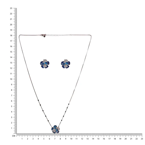Blue_Floral_Necklace_And_Earrings_Set_For_Women