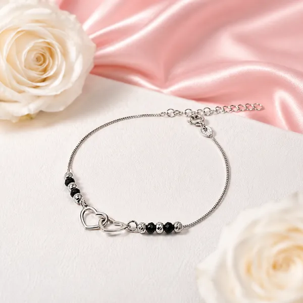 Silver-Tone_Heart_Charm_Bracelet_For_Women