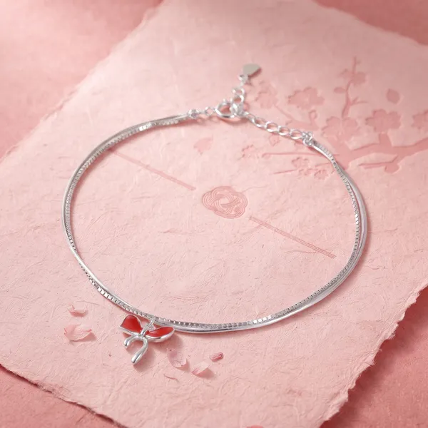 Silver_Butterfly_Charm_Anklet_For_Women