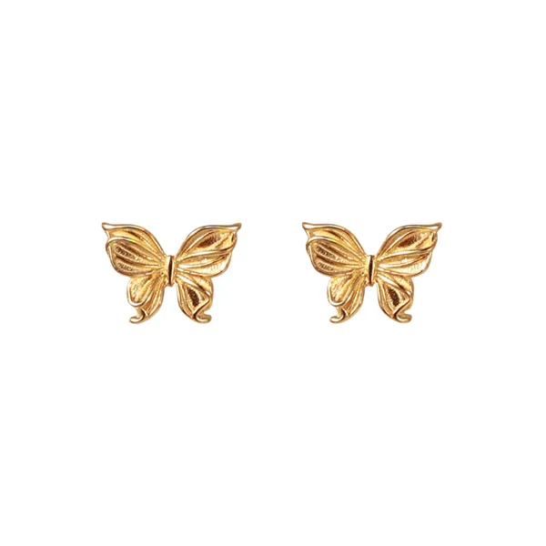 Gold_Tone_Butterfly_Rainbow_Stud_Earrings_For_Women