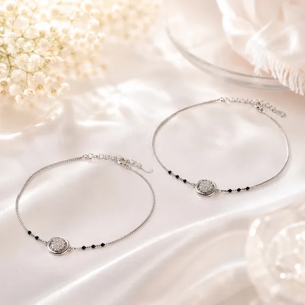 Silver-Tone_Beaded_Charm_Bracelet_For_Women