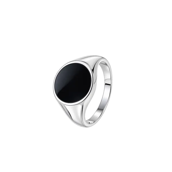 Silver_Tone_Black_Oval_Statement_Ring_For_Men