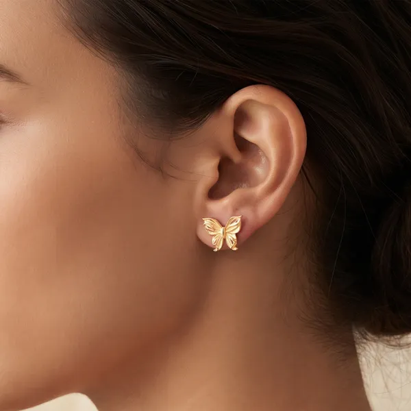 Gold_Tone_Butterfly_Rainbow_Stud_Earrings_For_Women