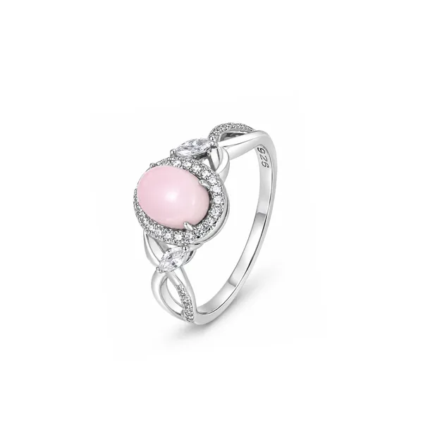 925_Silver_Oval_Pink_Stonequeen_Conch_Ring_For_Women