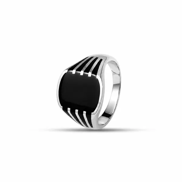 Silver_Black_Rectangular_Statement_Ring_For_Men