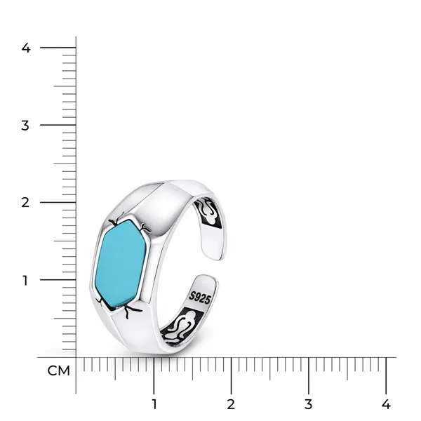 Silver_Turquoise_Adjustable_Ring_For_Men