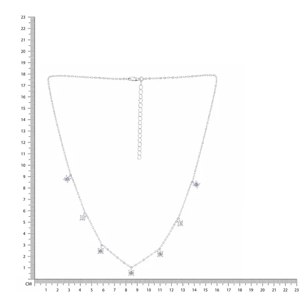 Silver_Tone_Charm_Necklace_For_Women