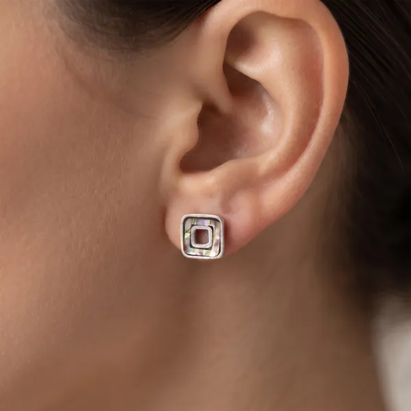 Silver-Tone_Geometric_Square_Stud_Earrings_For_Women