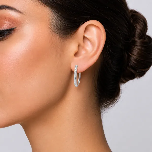 Silver_Tone_Pav茅_Oval_Hoop_Earrings_For_Women