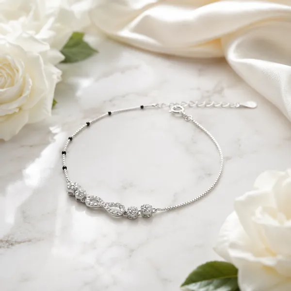 Silver_Tone_Rhinestone_Chain_Bracelet_For_Women