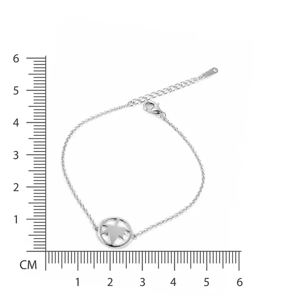 Silver_Tone_Star_Charm_Bracelet_For_Women