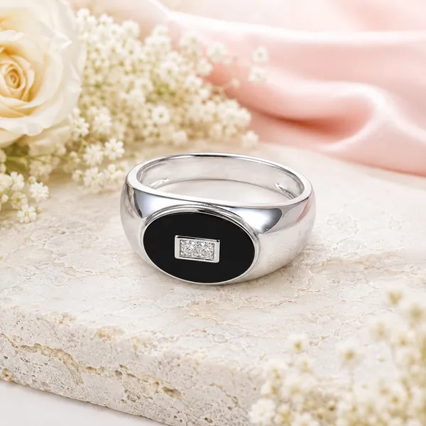 Silver_Tone_Black_Oval_Statement_Ring_For_Men