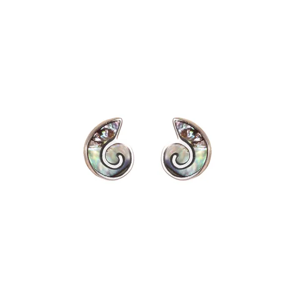Silver_Tone_Mother_Of_Pearl_Spiral_Stud_Earrings_For_Women