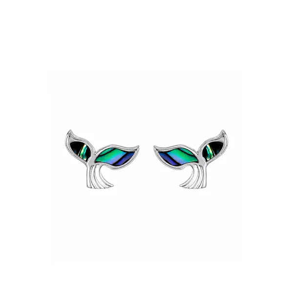 Silver_Tone_Mermaid_Tail_Stud_Earrings_For_Women