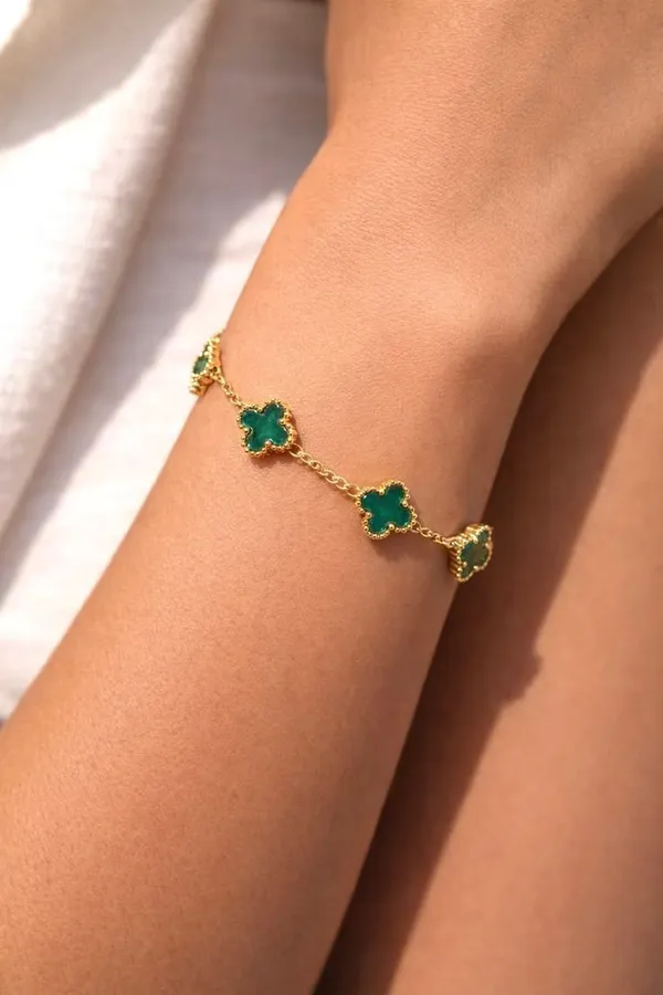 Clover_bracelet_Green
