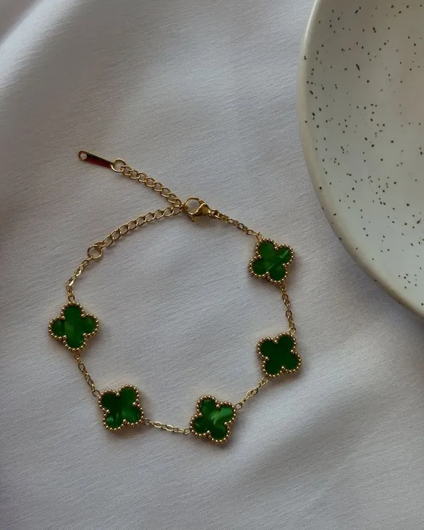 Clover_bracelet_Green