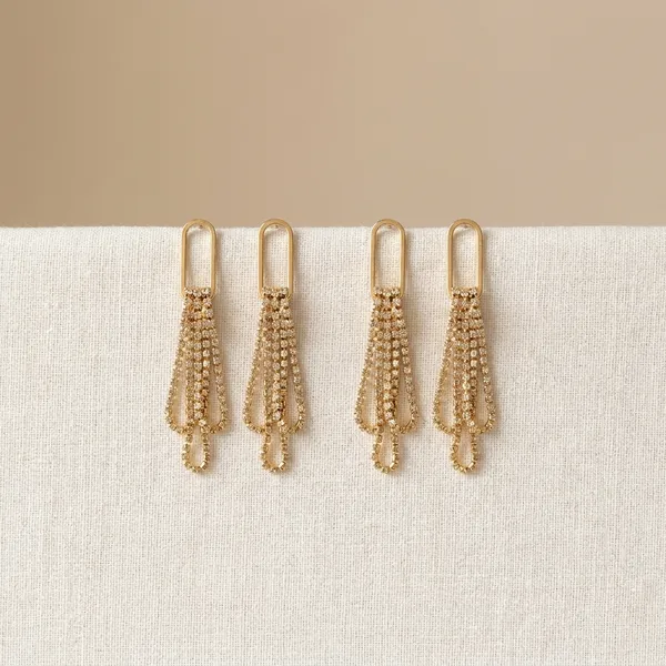Gold_Tone_Chain_Tassel_Earrings