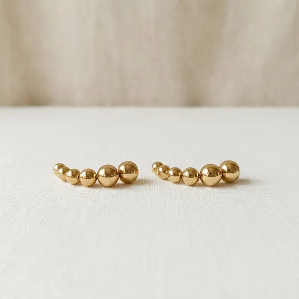 Gold_Toned_Spherical_Drop_Earrings