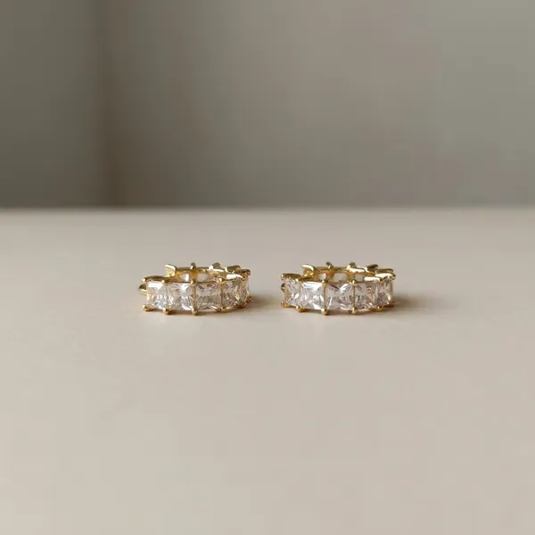 Gold_stone_Cubic__Hoop_Earrings