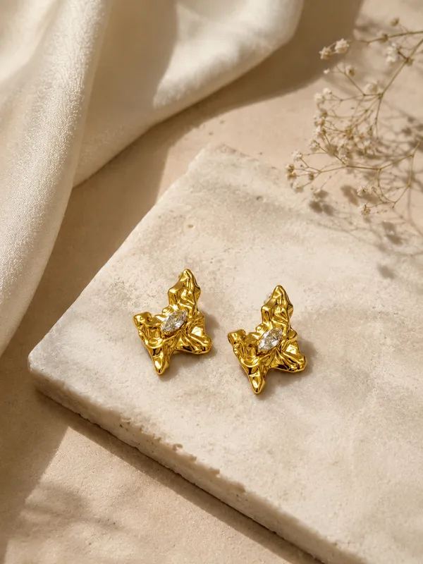 Abstarct_white_stone_earrings