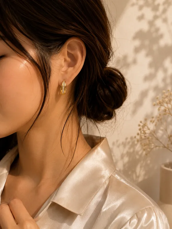 Gold_half_hoop_with_Adstones_earrings