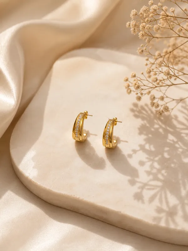 Gold_half_hoop_with_Adstones_earrings