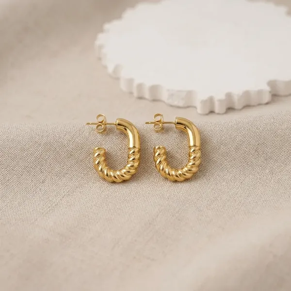 Gold_Toned_Textured_Half_Hoop_Earrings__(Available_in_B1G1)