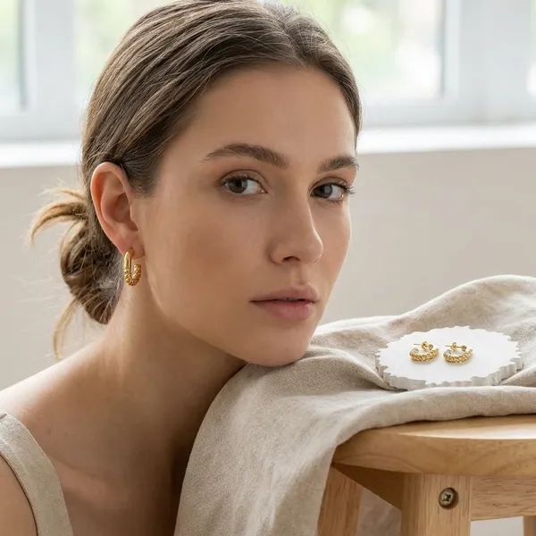Gold_Toned_Textured_Half_Hoop_Earrings__(Available_in_B1G1)