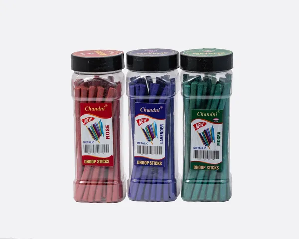 Chandni_Dhoop_Sticks_Jar_Pack_Of_3_(Rose,_Lavender,_Mogra)