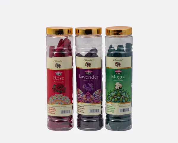 Chandan'S_Rose_Lavender_Mogra_Incense_Cones_Set