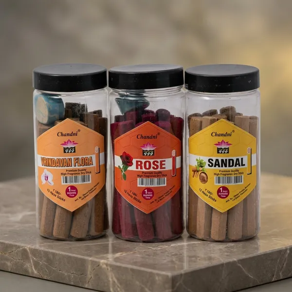 Chocolate_Rose_Sandal_Dhoop_Cone_Set_Of_3_For_Pooja