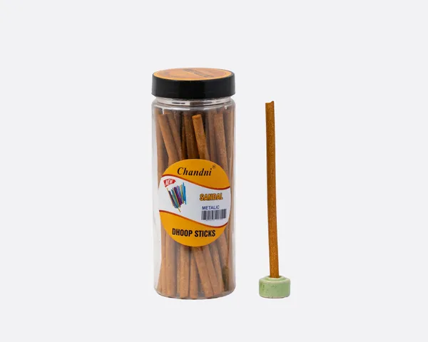 Chandni_Metallic_Dhoop_Sticks_In_Clear_Jar_With_Wooden_Lid