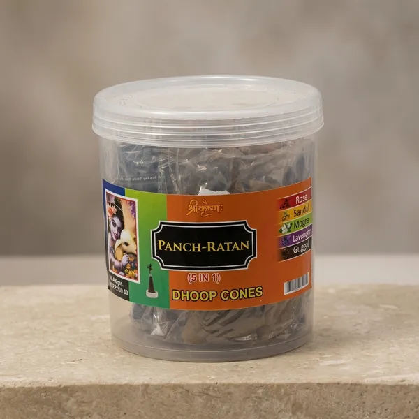 Panch-Ratan_Dhoop_Cones_3_In_1_-_Pack_Of_Incense_Cones