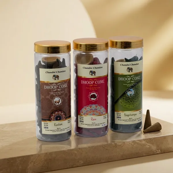 Chandan_Chocolate_Dhoop_Cone_Variety_Pack_-_Kasturi,_Rose,_Mayurpankh
