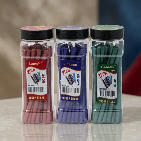 Chandni_Dhoop_Sticks_Jar_Pack_Of_3_(Rose,_Lavender,_Mogra)