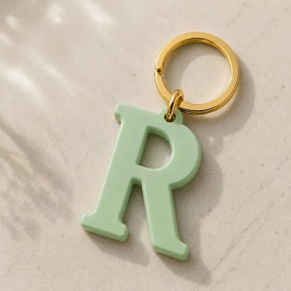 Mint_Green_Parametric_Letter_Keychain