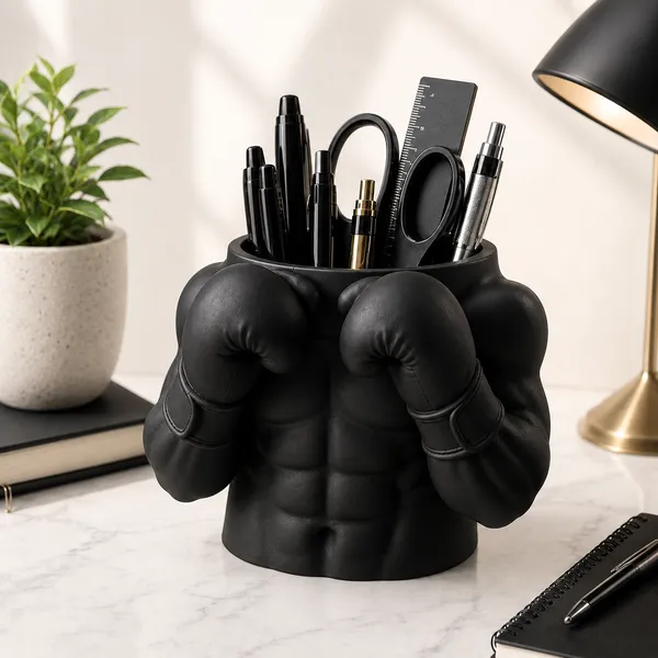 Black_Pen_Stand_Boxing_Bust