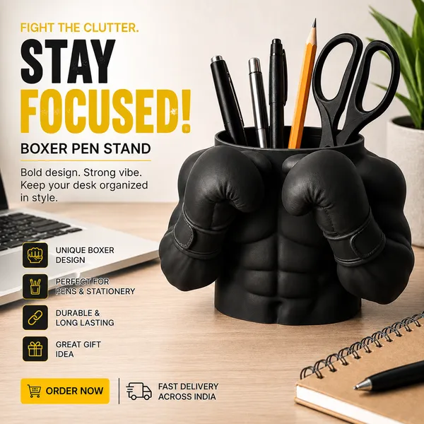 Black_Pen_Stand_Boxing_Bust