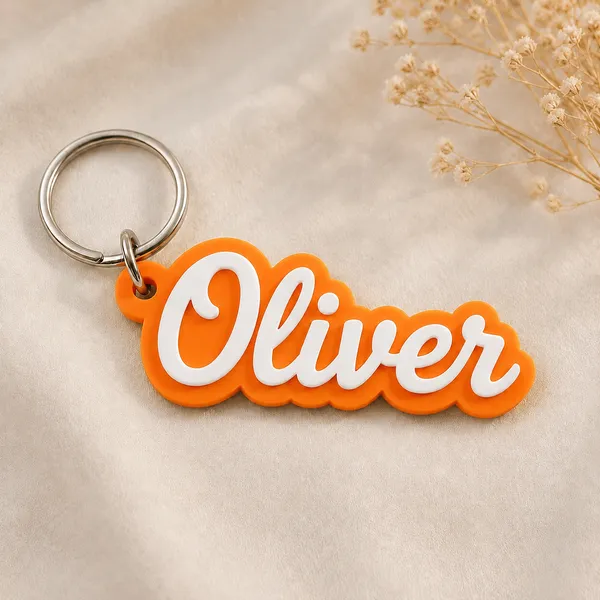 Orange_Personalized_Name_Keychain