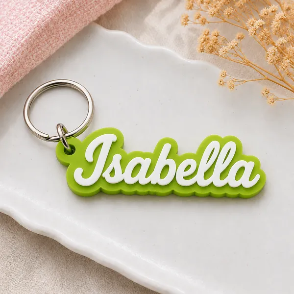 Apple_Green_Personalized_Name_Keychain