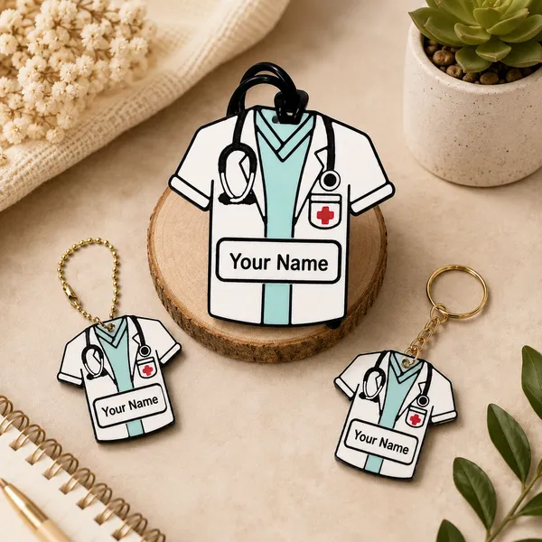 Blue_Doctor_Coat_Personalized_Name_Keychain