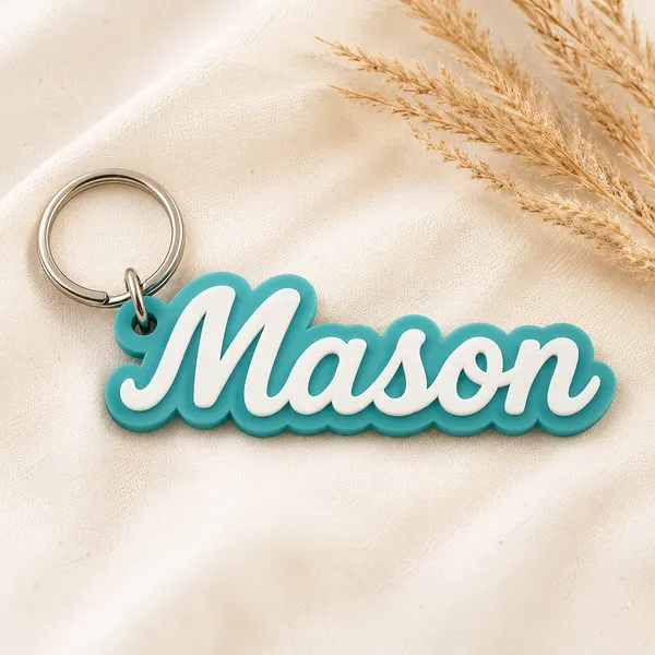 Green_Personalized_Name_Keychain