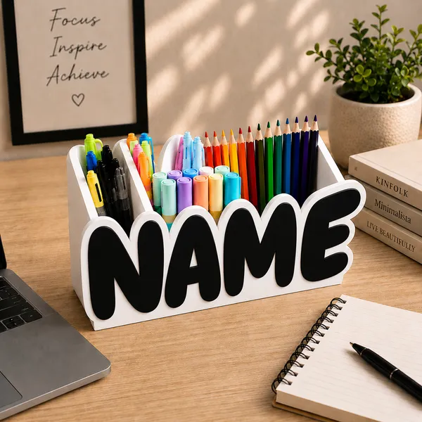 Black_Personalized_Name_Desk_Organizer