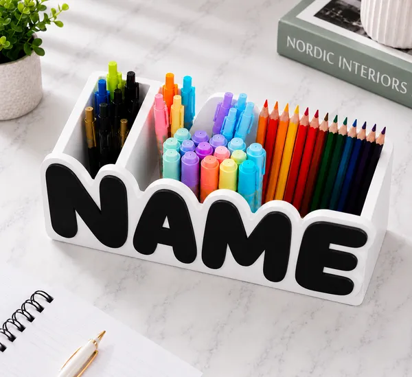 Black_Personalized_Name_Desk_Organizer