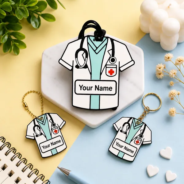 Blue_Doctor_Coat_Personalized_Name_Keychain