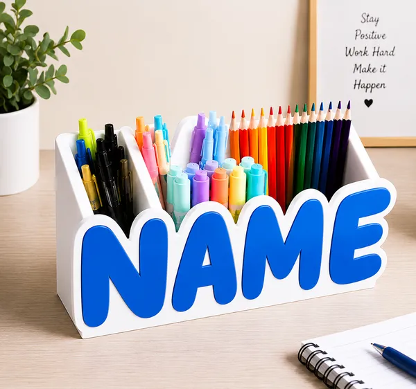 Blue_Personalized_Name_Desk_Organizer