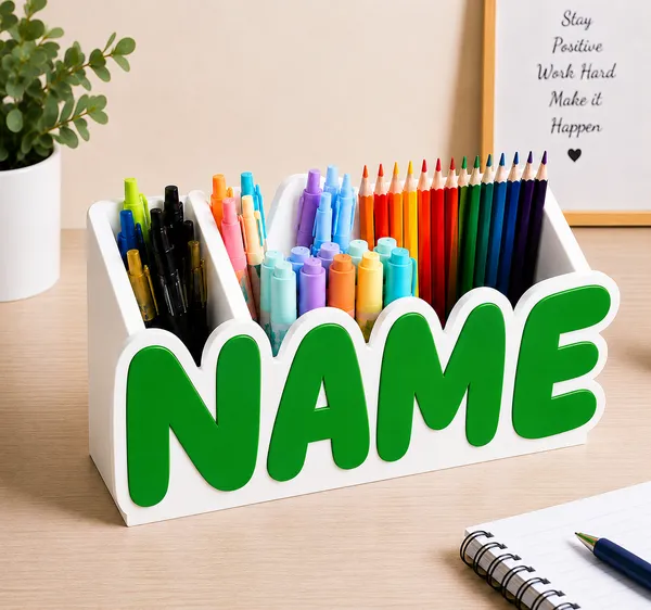 Green_Personalized_Name_Desk_Organizer