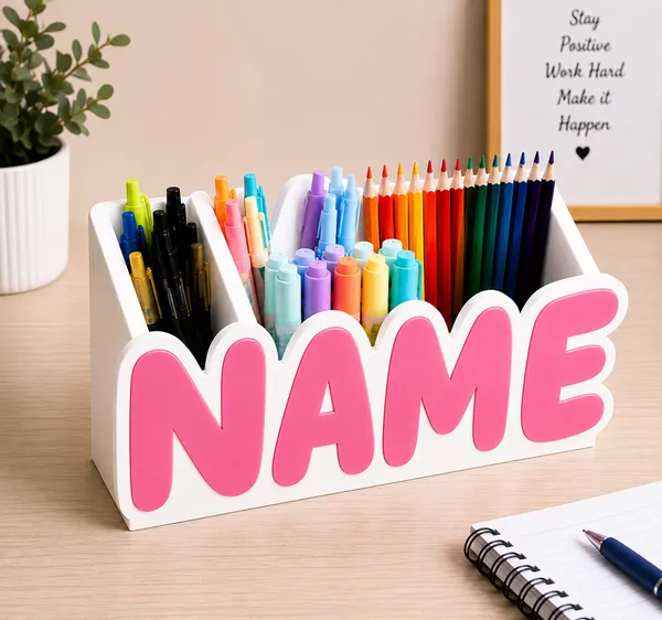 Pink_Personalized_Name_Desk_Organizer